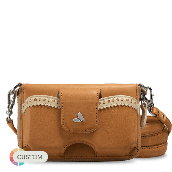 Lady leather clutch for iPhone - Crossbody Wallet - Vaja