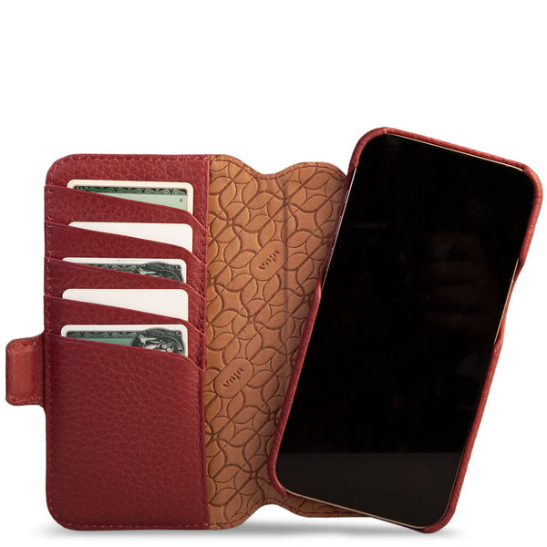 PrestigeLeather Card Wallet Case for iPhone 15 Series