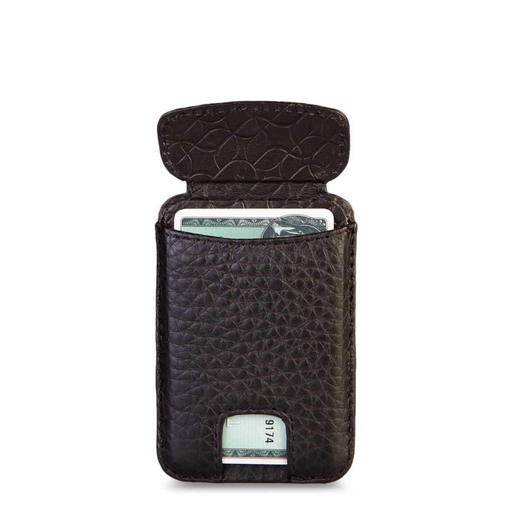 V-Mag iPhone 15 Pro leather case + V-Mag Mini Wallet