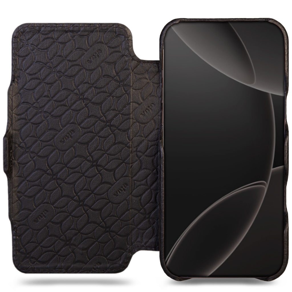 Folio - iPhone 16 Pro Max Leather Case V-Mag