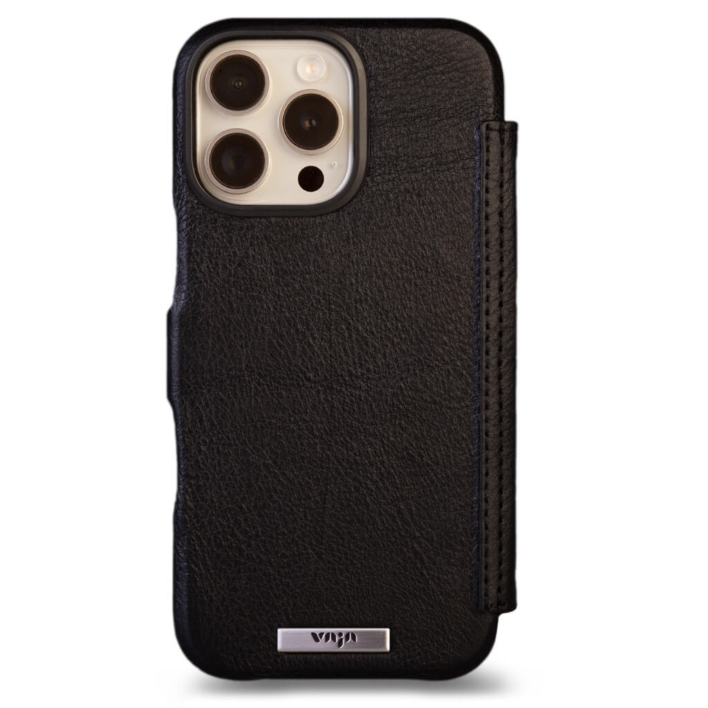 Folio - iPhone 16 Pro Max Leather Case V-Mag - Vaja