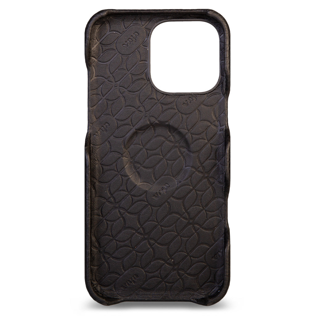 Dotted Grip - iPhone 16 Pro Max leather case V-Mag - Vaja