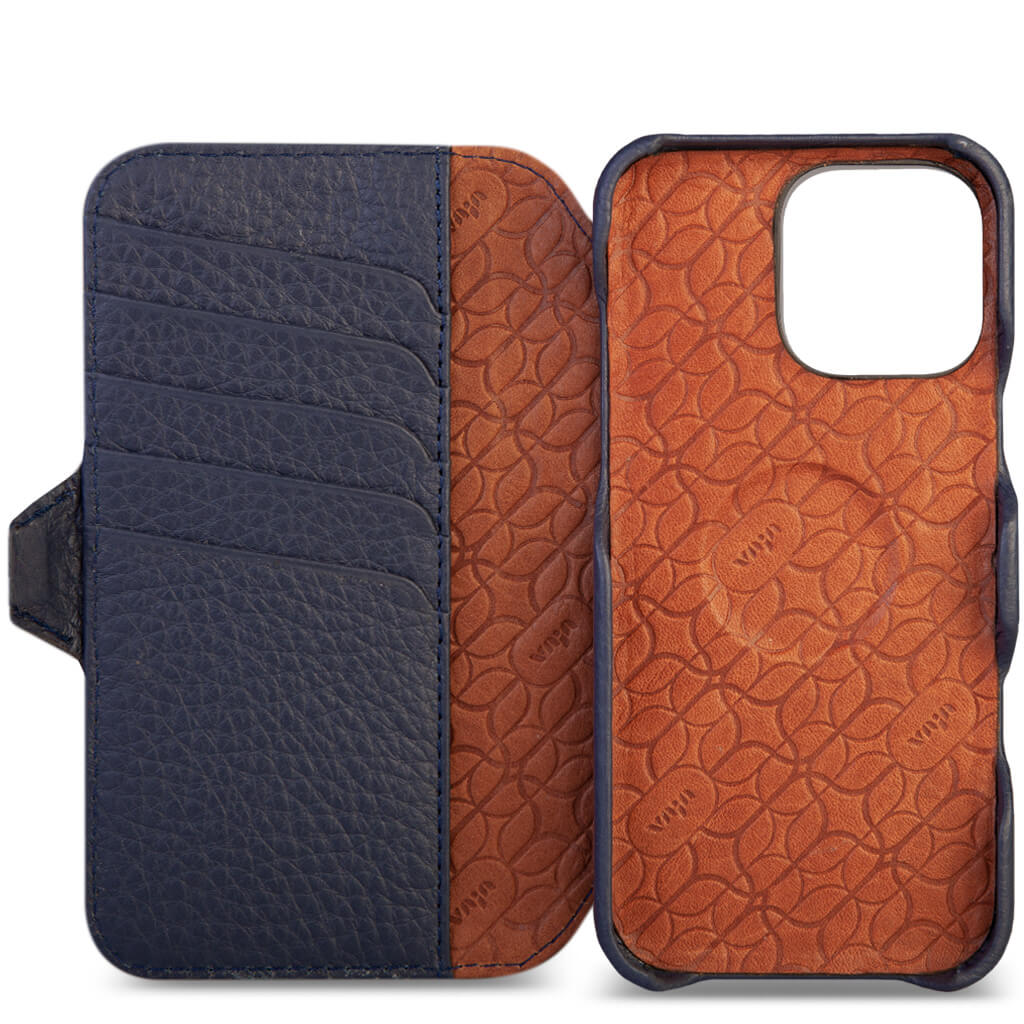 Wallet - iPhone 16 Pro Max leather case V-Mag - Vaja