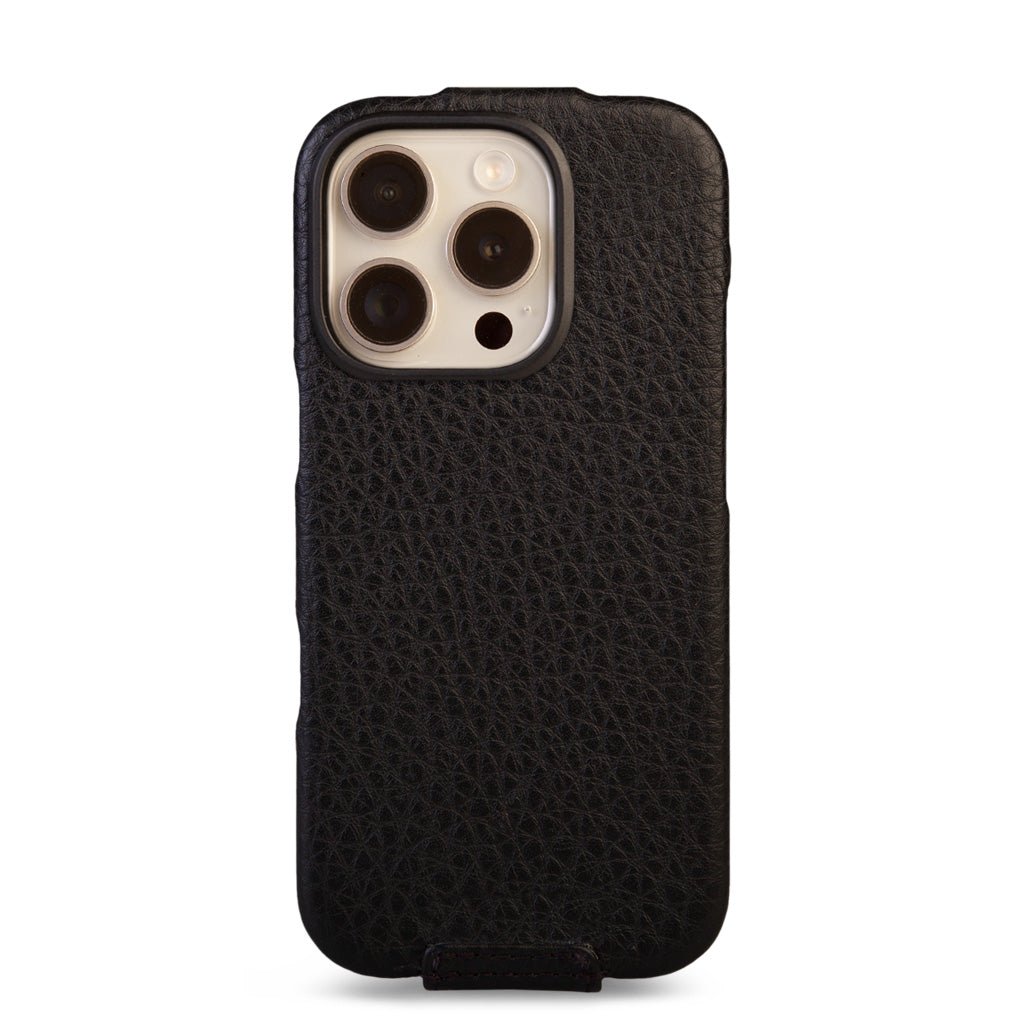 Top - iPhone 16 Pro leather case V-Mag - Vaja