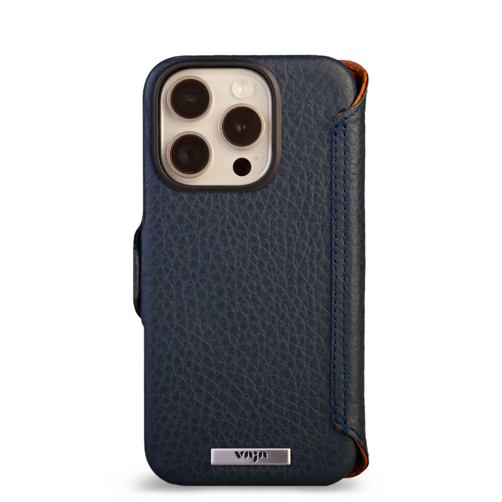 Wallet - iPhone 16 Pro leather case V-Mag - Vaja