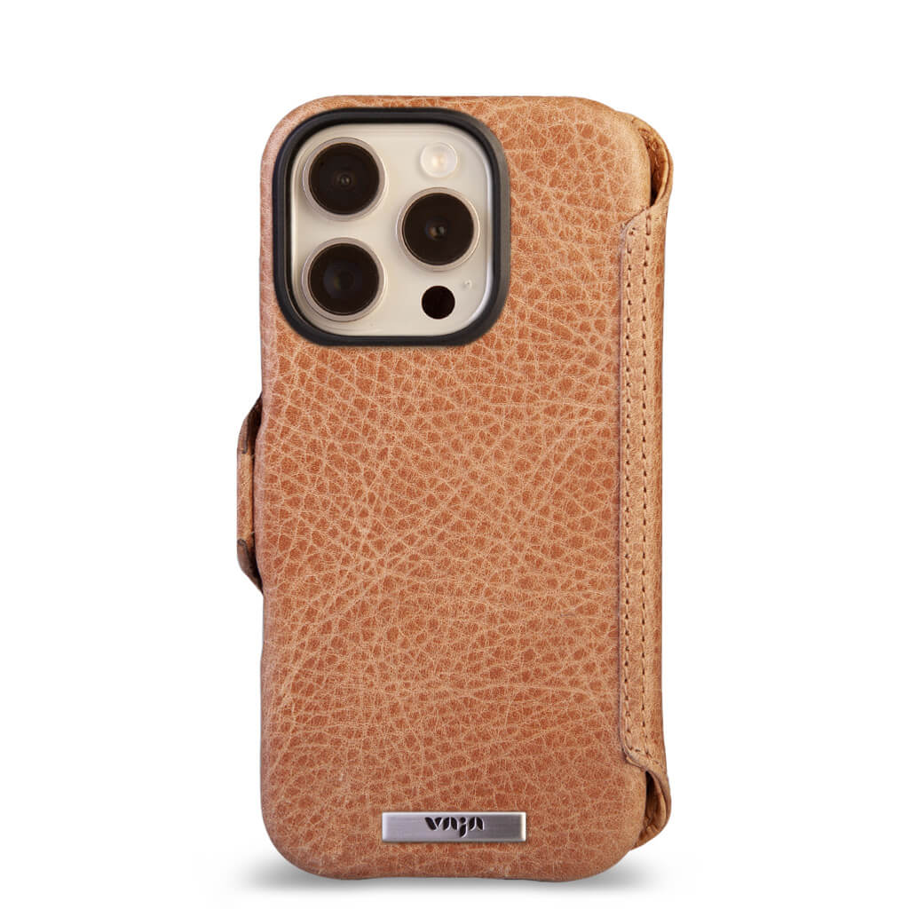 Wallet - iPhone 16 Pro leather case V-Mag - Vaja