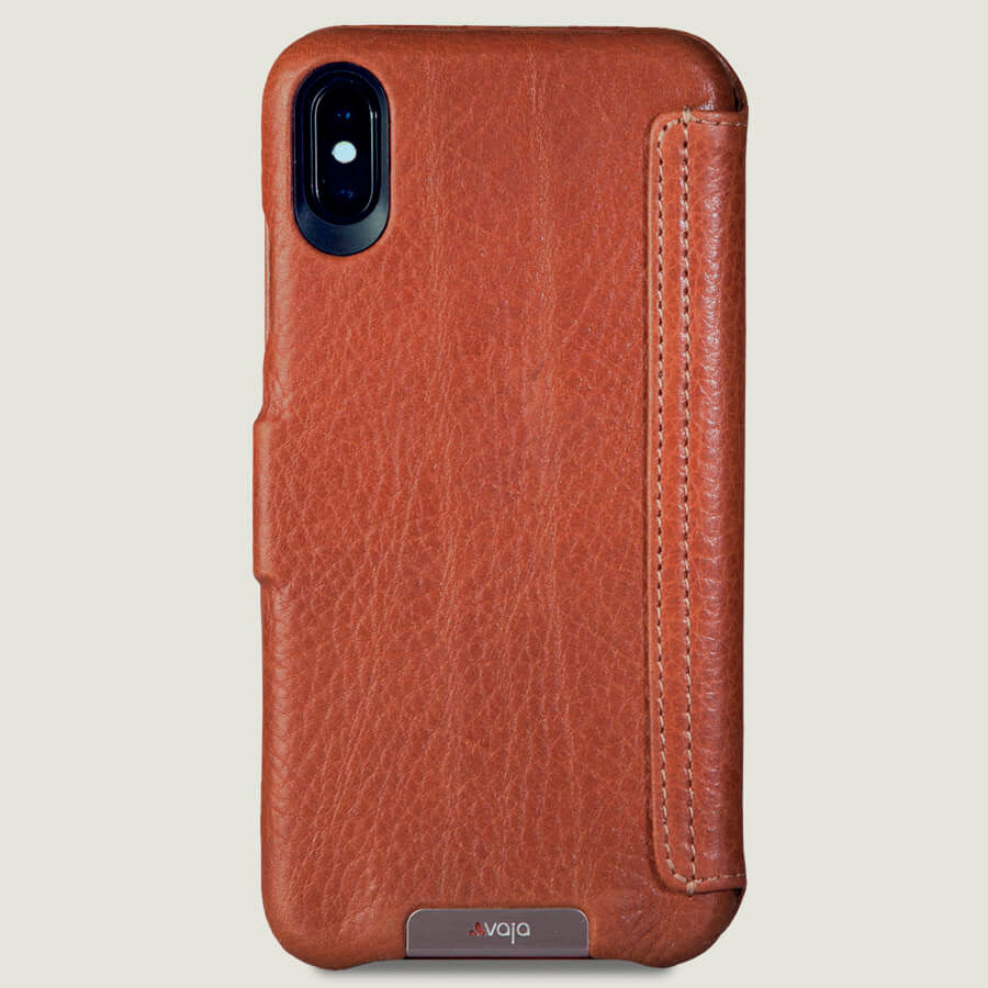 økse stereoanlæg Forstyrret Folio - iPhone Xs Max Leather Case - Vaja