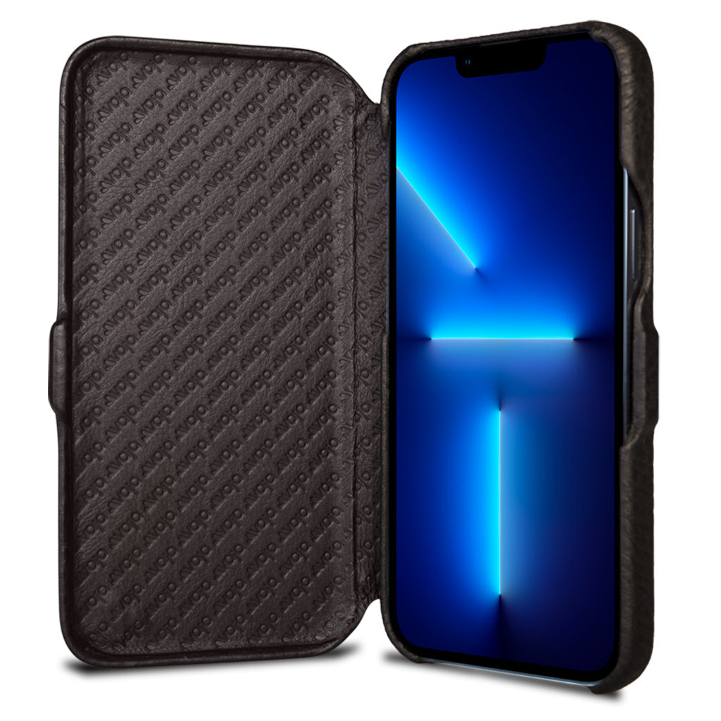 Folio iPhone 14 Pro Max leather case - Vaja