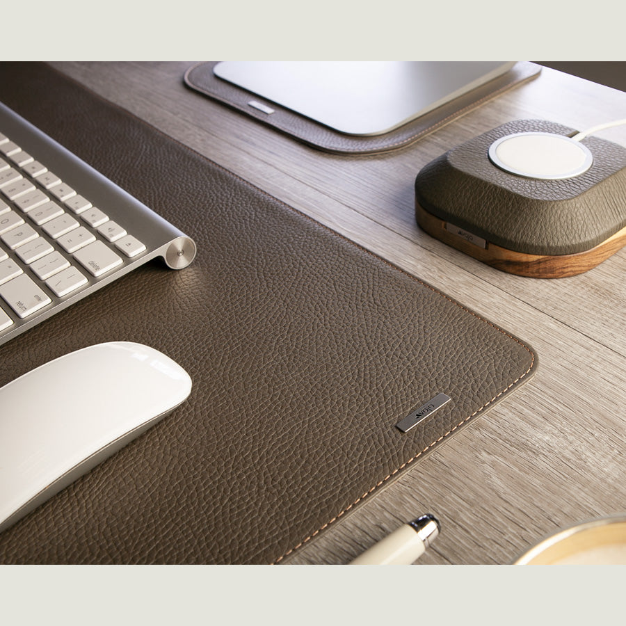 Bouletta Customizable Full Grain Leather Desk Mat - All Sizes