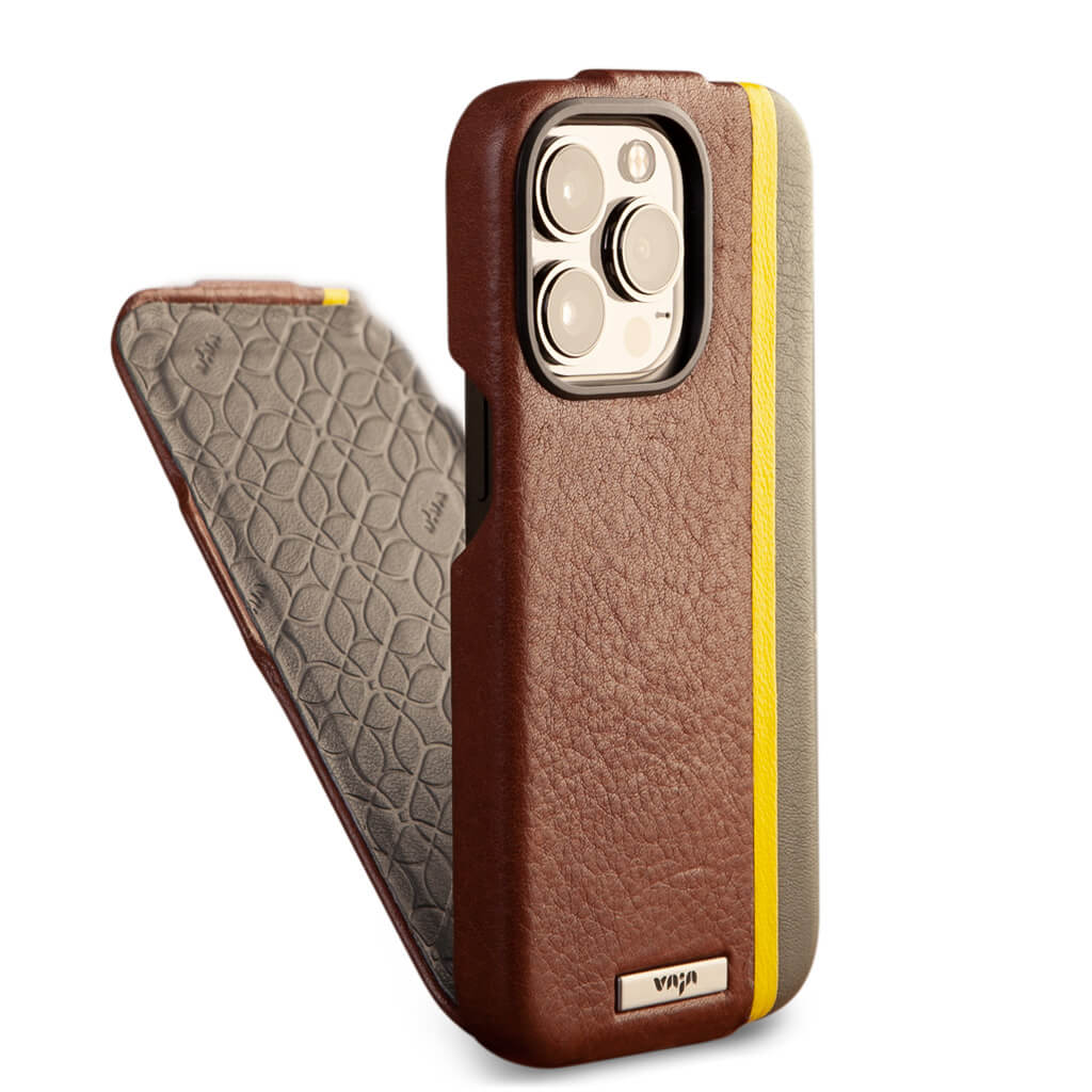 Luxurious iPhone 14 Pro Max wallet leather case Magsafe ready - Vaja
