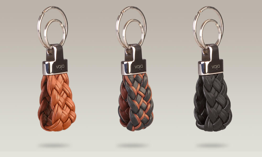 Luxurious leather keychain - Vaja