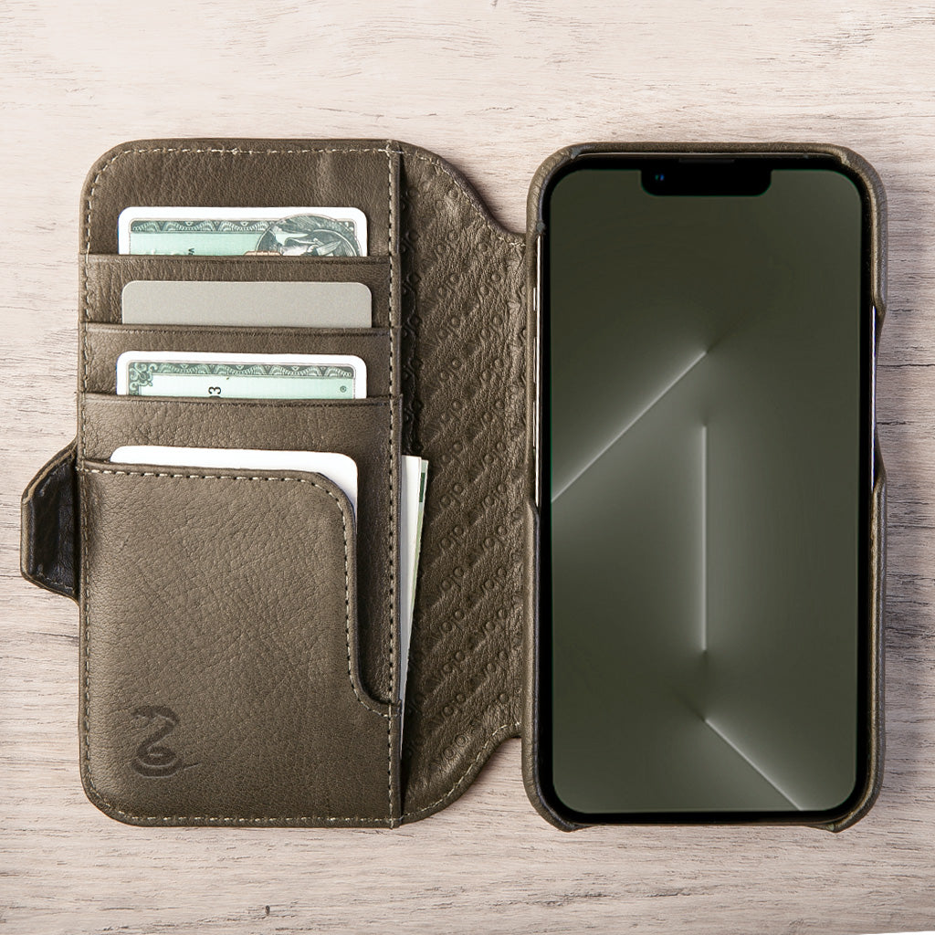 Wallet - iPhone Xs Max Wallet Leather Case - Vaja