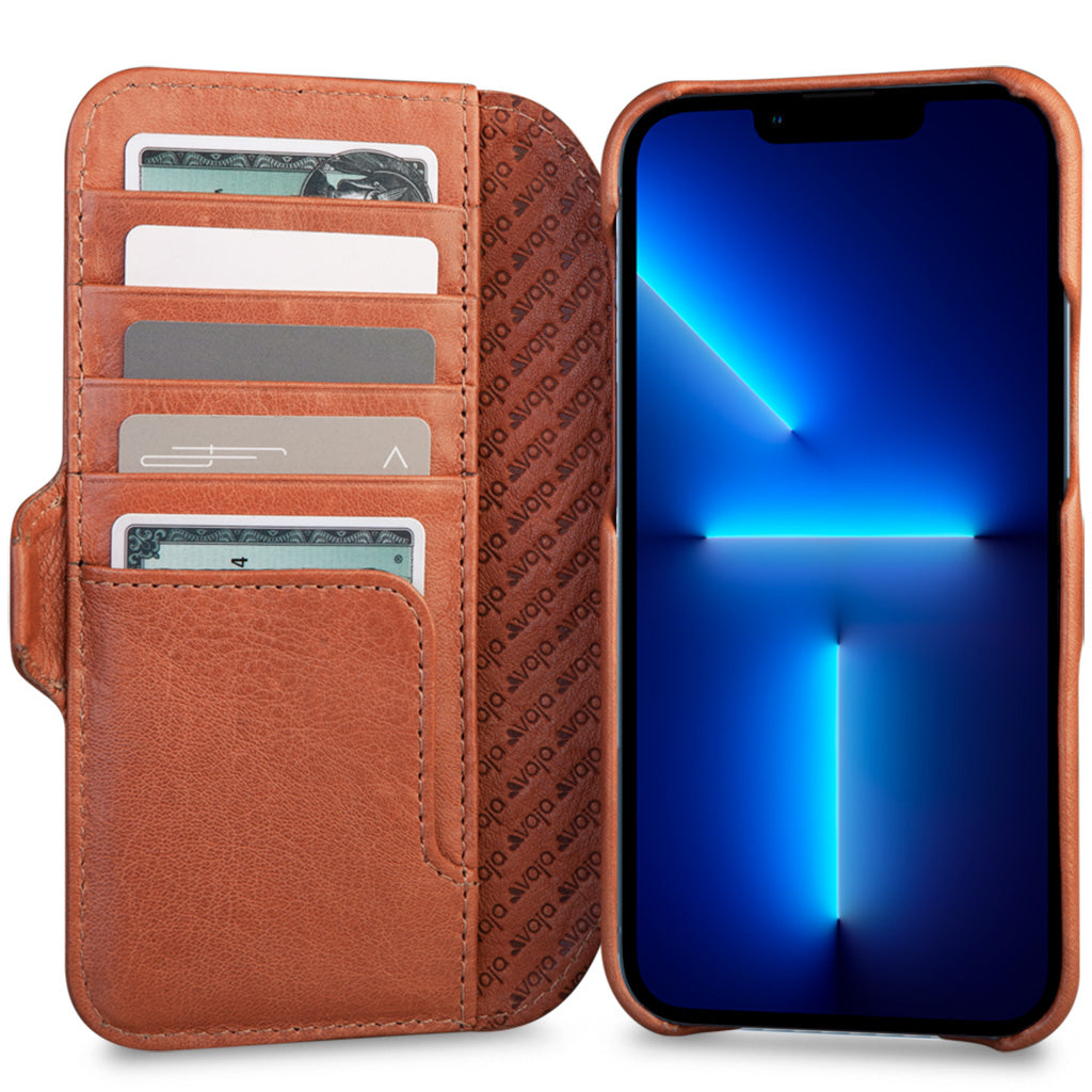 Luxury leather smart cover iPhone 14 Pro