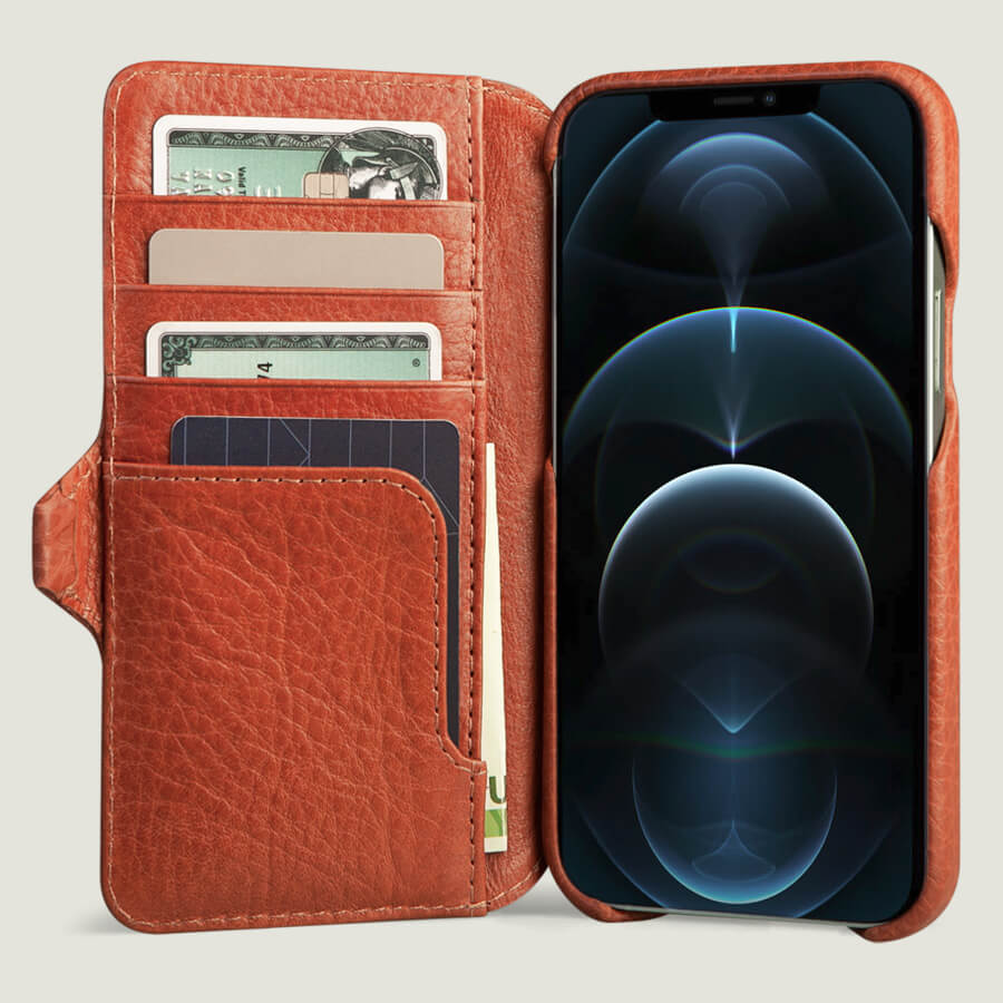 Premium iPhone 15 Pro Max wallet leather case - Vaja