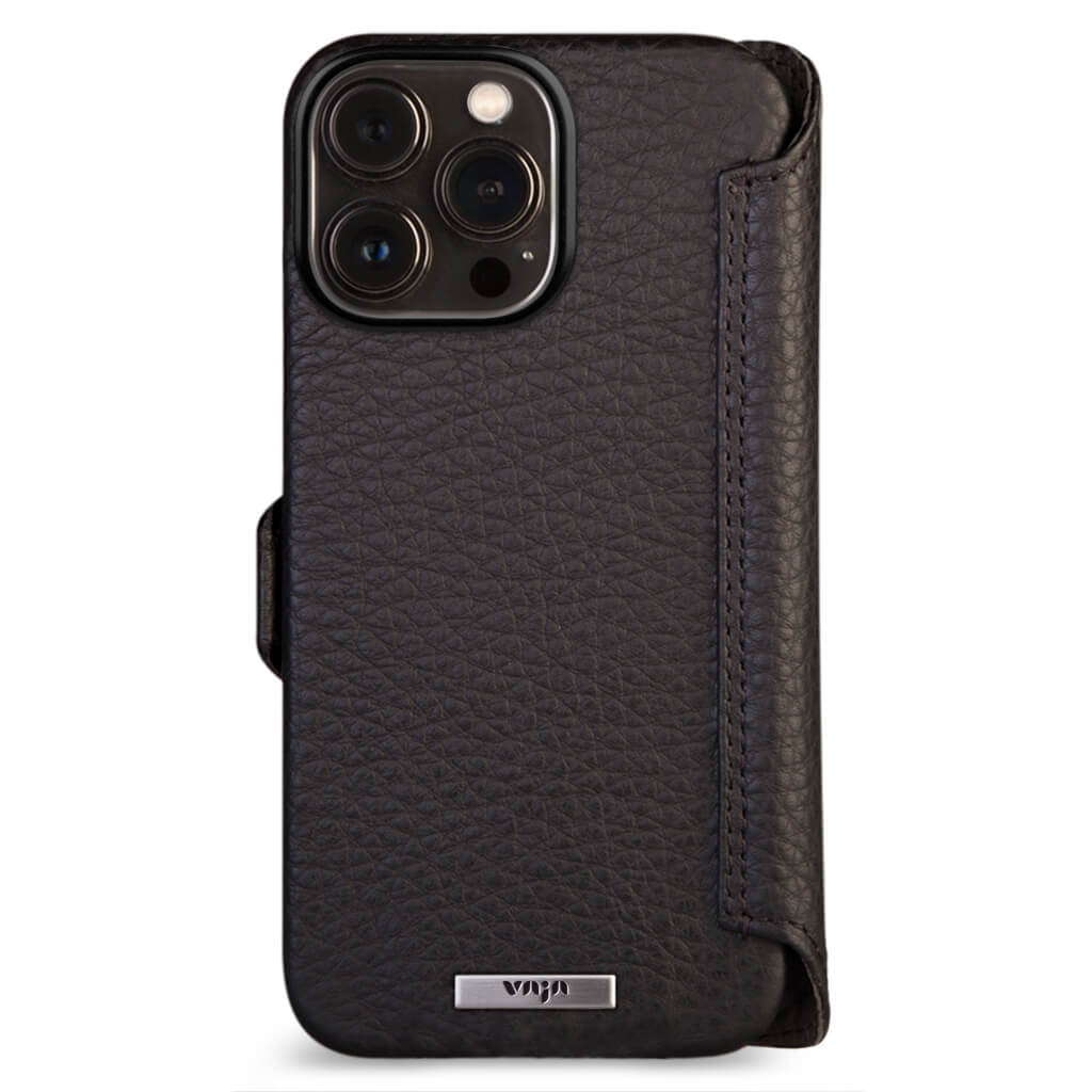 iPhone 14 Pro Slimshield Case in Black with Leather Wallet