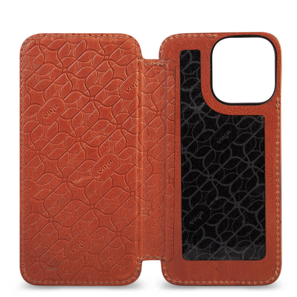 Card and Pen Holder Case For iPhone 14 Pro Max In Alligator