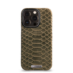 iPhone 14 Pro Max wallet leather case with snake pattern - Vaja