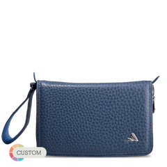 Lucy Blue Denim Clutch Bag, Handbags, Sale, Collections