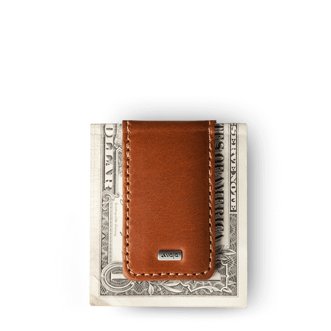 Leather Magnetic Money Clip 