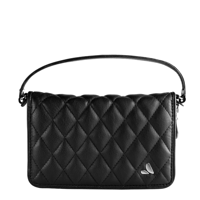 Lucy Clutch Matelassé - Premium Leather Smartphone Clutch - Vaja